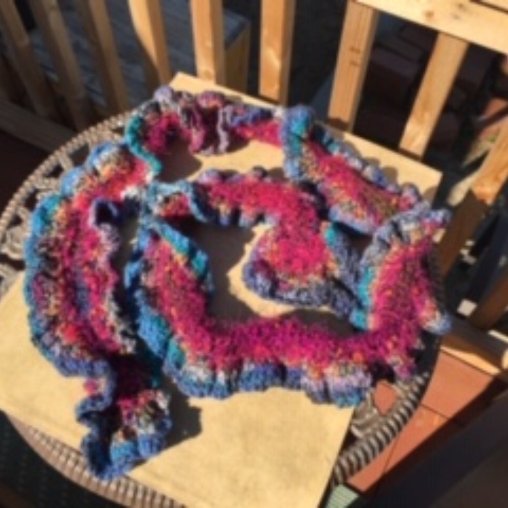 VINTAGE BOHO KNIT SCARF - Picture 3 of 5